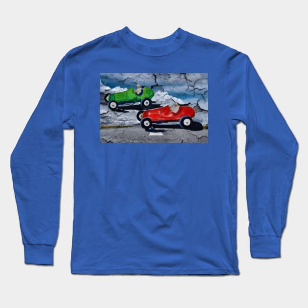 Vintage F1 Cars Long Sleeve T-Shirt by PB and Junk Arts